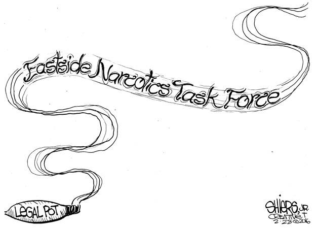 Eastside Narcotics Task Force disbanded | Cartoon for Feb. 25