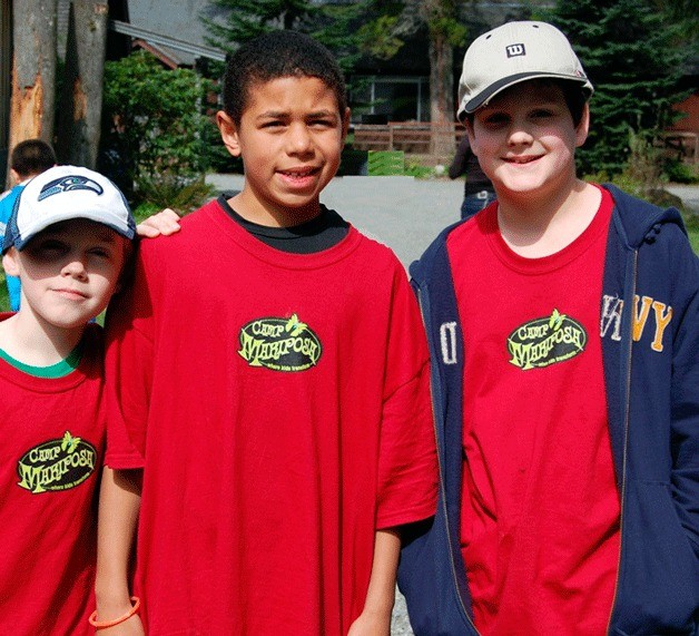 Campers at Camp Mariposa stop to pose. The Moyer Foundation is partnering with Youth Eastside Services to continue offering the special camp for kids affected by a family member's substance abuse.