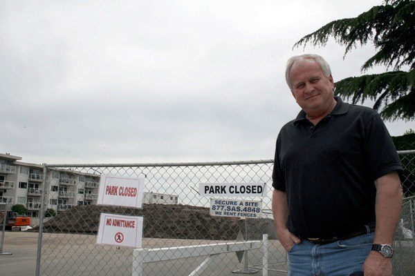 Juanita resident Scott Pierce (above) stands in front of Juanita Beach Park
