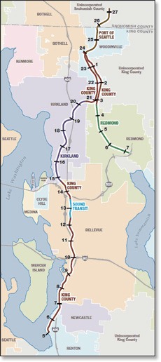 King County and city officials will host an open house event on July 31 at Bellevue City Hall for the public to learn about the planning efforts for the Eastside Rail Corridor.