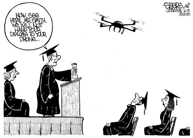 Graduation ceremonies in the 21st Century | Cartoon for June 8