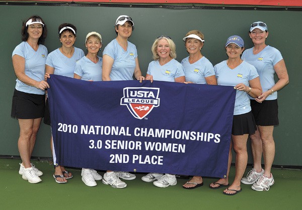 Members of the Kirkland USTA 3.0 senior women's team recently took second at the national competition in California.