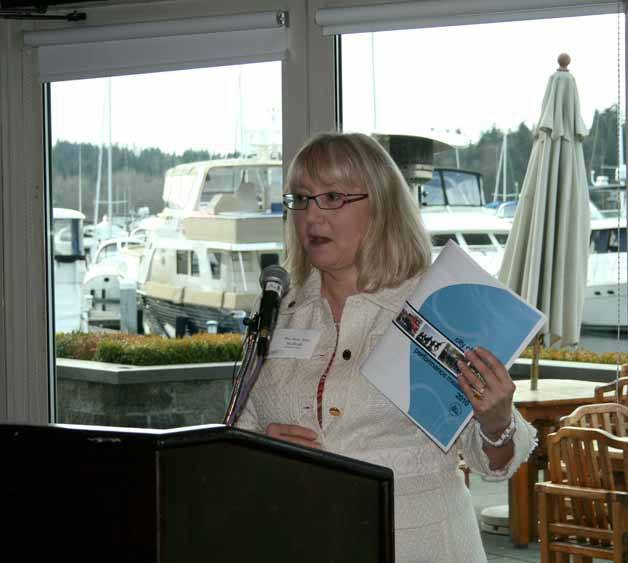 Kirkland Mayor Joan McBride gave her 'State of the City' address to the Greater Kirkland Chamber of Commerce at the Woodmark Hotel on Tuesday.