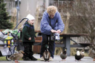 Christel Kohler of Bothell and grandson