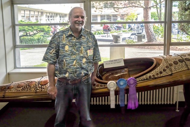 Kirkland resident Joe Wuts won the Kenmore Art Show with this kayak he designed and created.