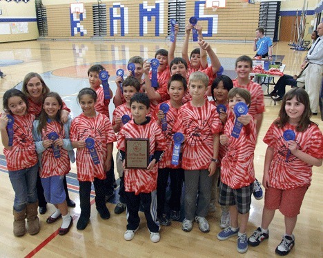 Peter Kirk Elementary 4rd graders took first place in the Math is Cool Competition held at Mount Rainier High School in Des Moines on April 16.