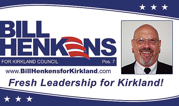 Kirkland Council candidate Bill Henkens invites Kirkland residents to join him for outdoor grilled smoked barbecue chicken on Saturday