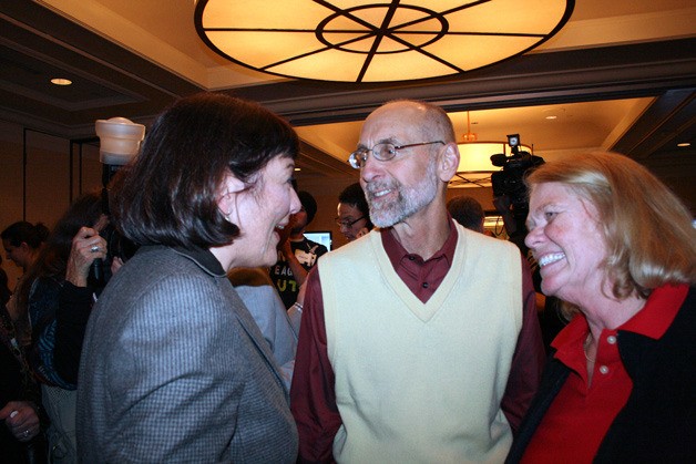 Rep. Larry Springer shares a laugh with his wife