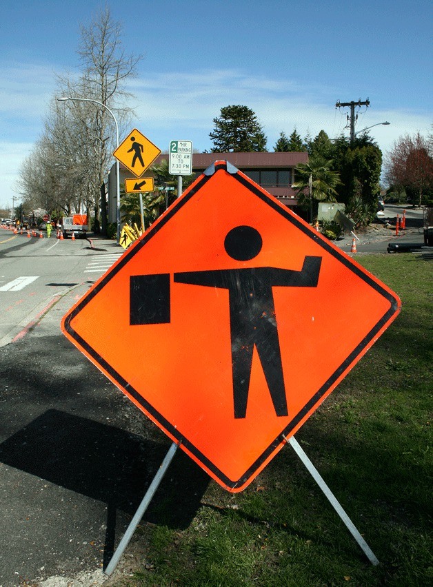 Construction detour signs are popping up around Kirkland.