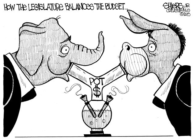 How the Legislature balances the budget | Cartoon for April 19