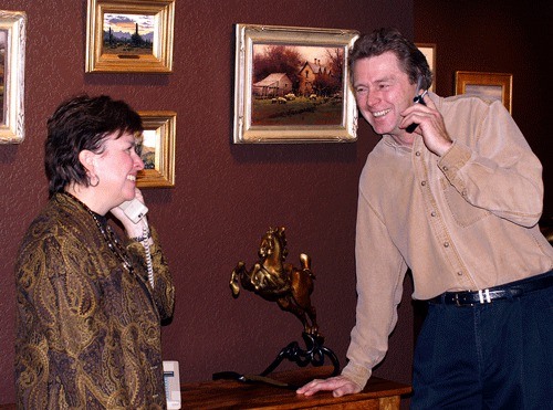 Pat Howard and her husband Dan own the Howard/Mandville Gallery in downtown Kirkland.