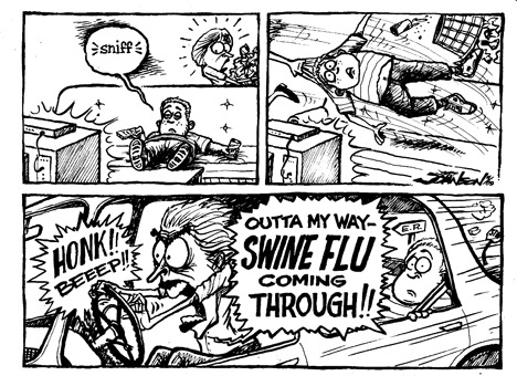 Swine flu panic.