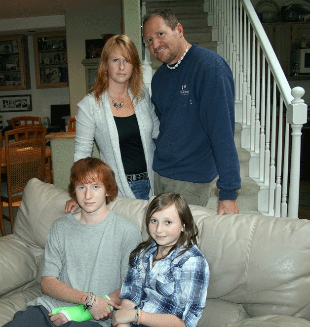 Jenny and Chris Guempel with their children