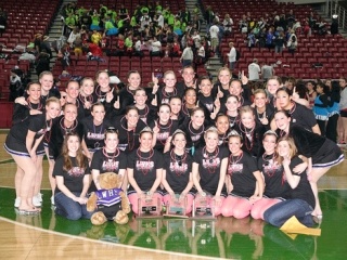 The Lake Washington High School Dance Team took the State Champion title in Drill and Pom