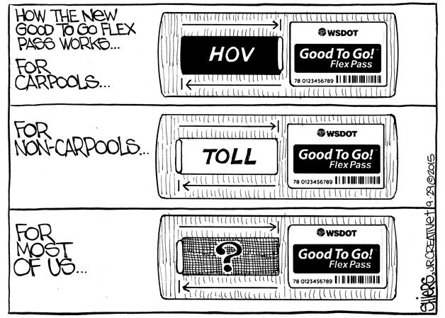 How the new Good To Go! flex pass works, Cartoon
