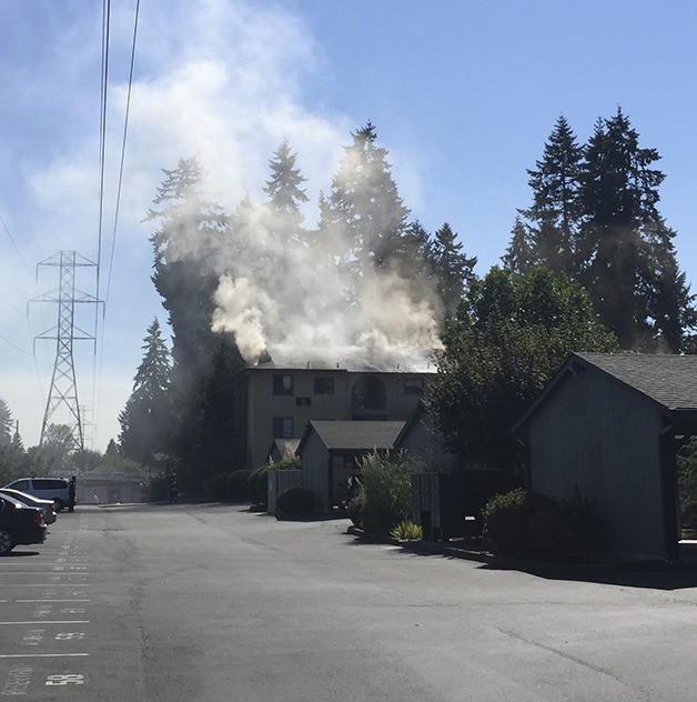 The fire that started Thursday in the Kingsgate neighborhood left two units damaged.