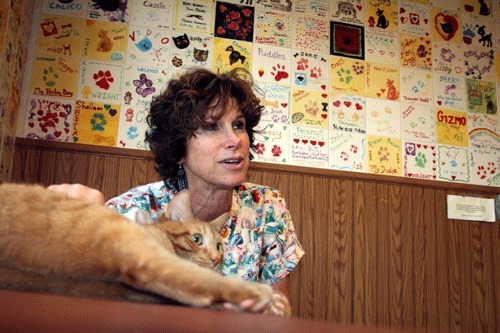 Critter Doctor Wendy Bernstein shares a moment with Prince