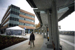 The Totem Lake Transit Center at Evergreen Hospital was officially dedicated during a ceremony on Wednesday