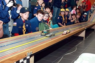 The Sammamish Trails District Pinewood Derby was held this month at Rairdon’s Dodge Chrysler Jeep of Kirkland. Nearly 70 Scouts participated