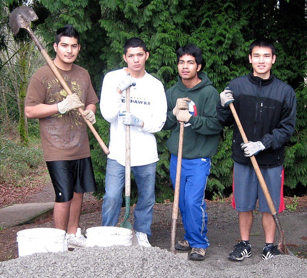 Lake Washington High School students Marco Torres