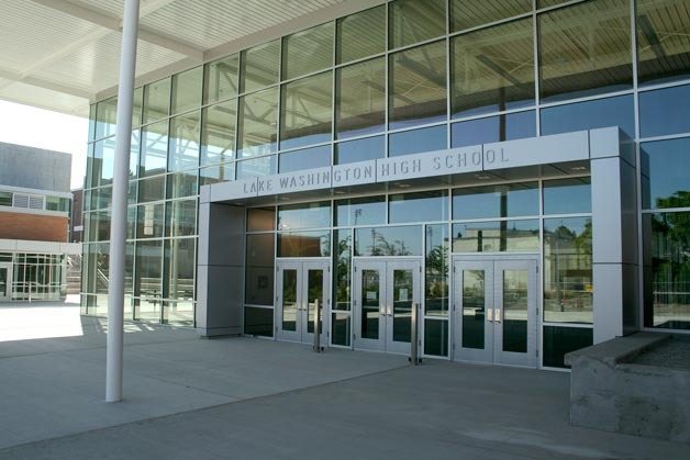 The new Lake Washington High School is one of the most modern educational structures in the state. The building is nearly complete.