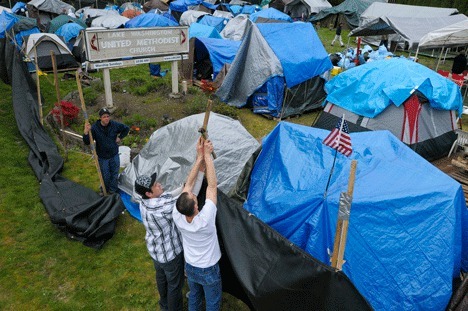 Tent City 4 residents Patrick Schulz