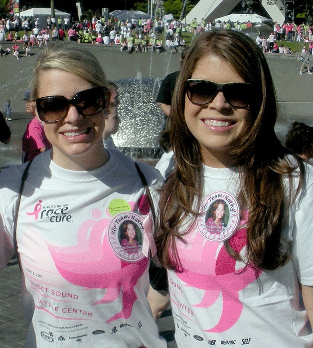 Brooke Boyle (left) with her sister