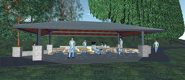 This artists rendering shows what the new recreation area in Waverly Beach Park will look like when completed in spring of 2016.