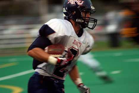 Juanita senior Kris Otterholt returning a punt during the team's 24-17 win against Inglemoor.