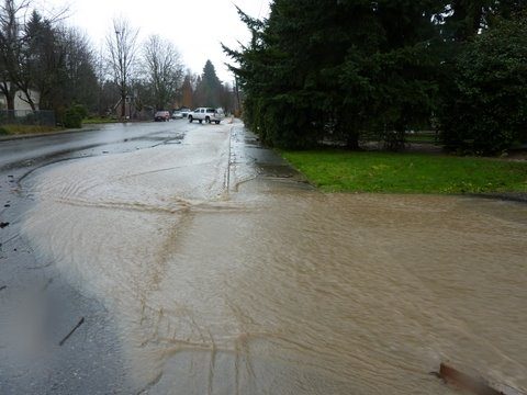 Flooding at Juanita's Billy Creek has led to some roads being closed.