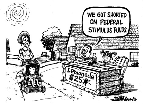 'Shorted on federal stimulus funds'