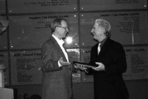 Mayor Lauinger (left) with Steve Lerian.