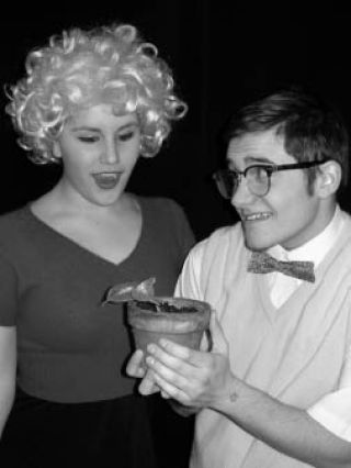 Lake Washington High School students Kelsey Robinson (Audrey) and Zane Cimino (Seymour) will star in “Little Shop of Horrors.” The show is recommended for ages 10 and over.