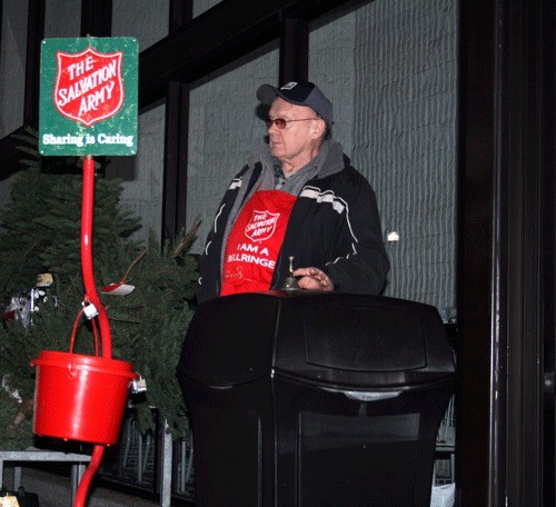 Don King has been a bell ringer for the Salvation Army for 10 years and has never heard of anyone stealing the buckets on the Eastside until this year.