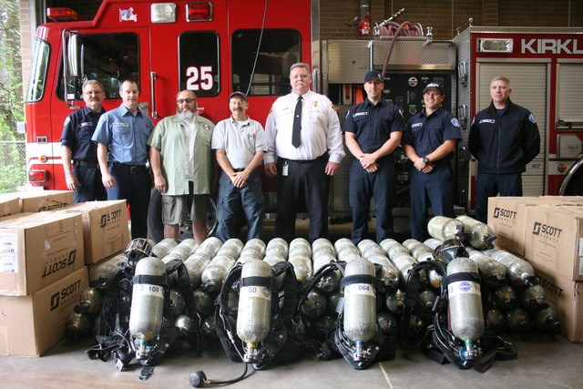 The Kirkland Fire Department is donating more than 100 air cylinders