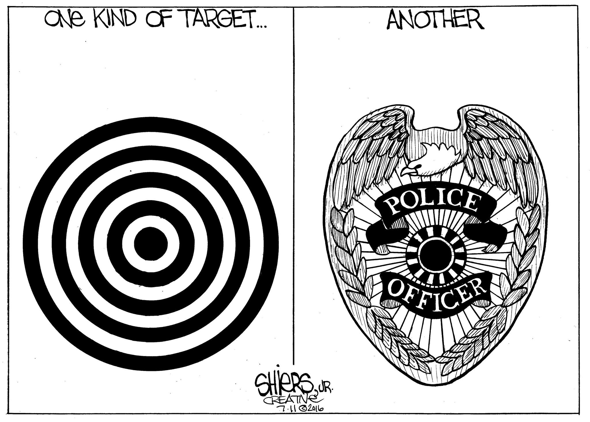 One kind of target | Cartoon for July 11 - Frank Shiers
