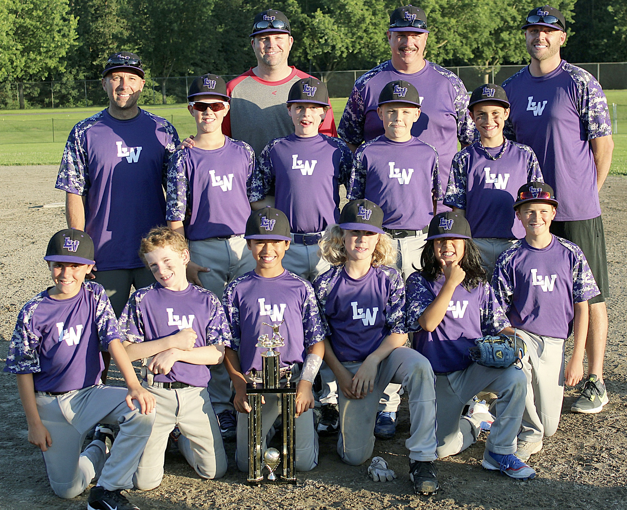 The LW Select 10U baseball team repeated as champions of the Legends Baseball tournament this weekend. - Contributed photo