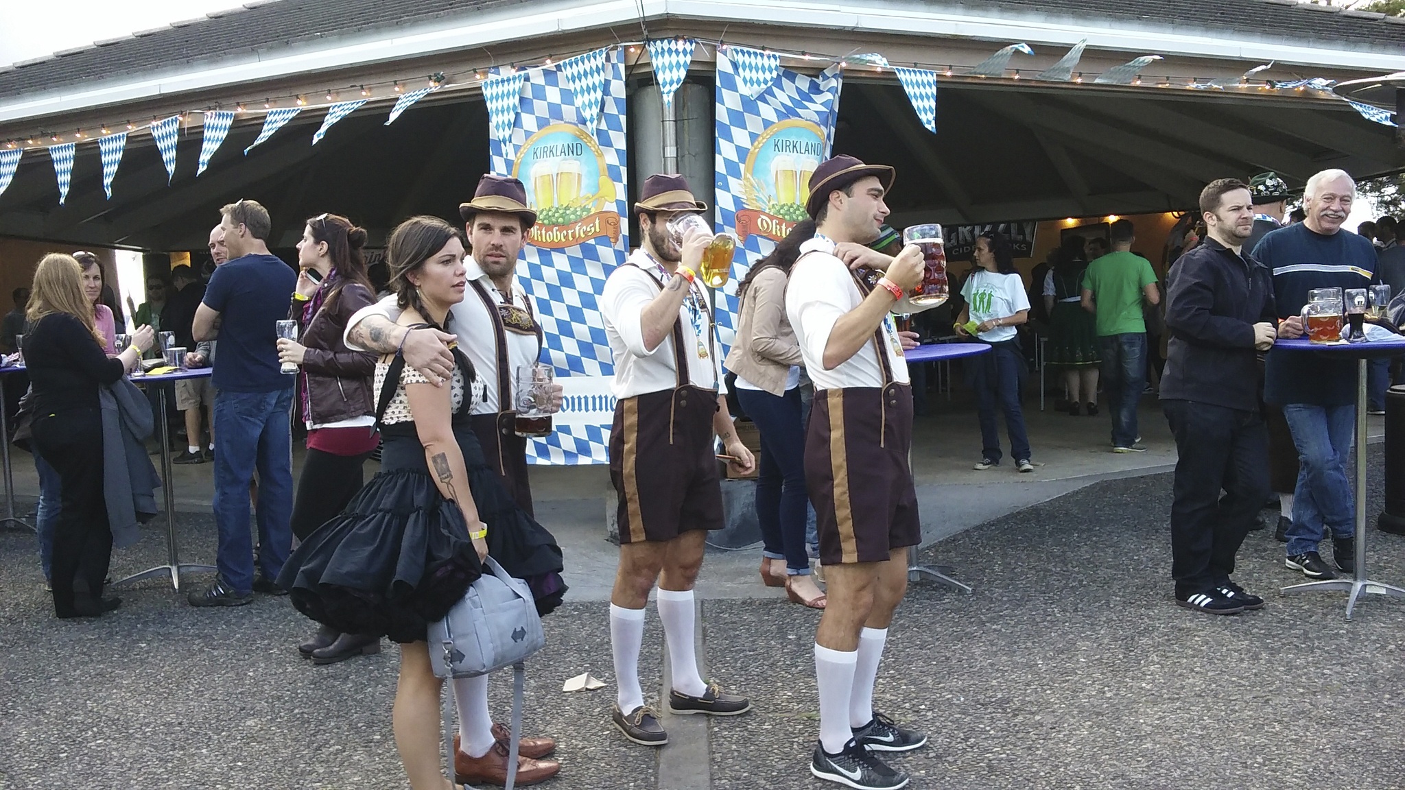 Patrons dressed up for last year's Kirkland Oktoberfest. Reporter file photo