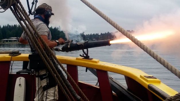 Reporter TJ Martinell took a trip on the Lady Washington tall ship while it was in Kirkland during the first weekend of September.  The Lady Washington