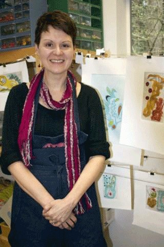 Printmaker and mixed-media artist Kathy Bennet will be at the Kirkland Artist Studio Tour May 11-12