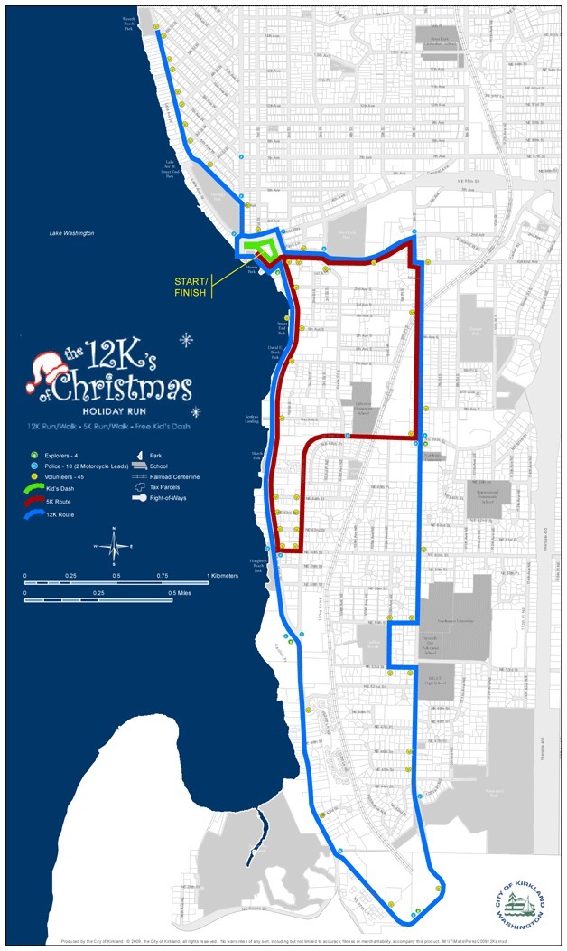 Commuters should expect traffic delays due to the 10th annual “12K’s of Christmas Holiday Run” to be held on Sunday