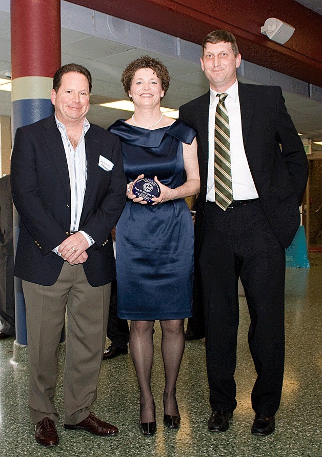 Kirkland residents Dee and Tom Roe recently received the St. Vincent de Paul 'Least of My Brethren' award for outstanding service to the needy in Kirkland. Also pictured (far left) is  Joe Baumann