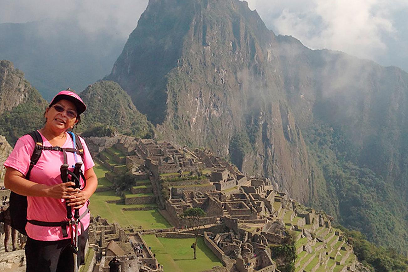 Kirkland resident Matilde Melendez visits Machu Picchu in Peru. She has started her own business, Conquer Peru, in which she coordinates travel plans to the country for customers. Contributed photo