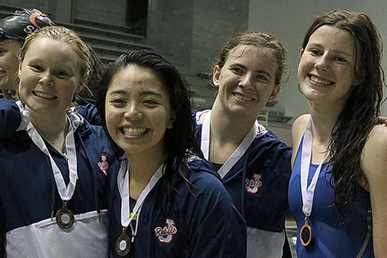 Juanita, Lake Washington swimmers reach podium at state