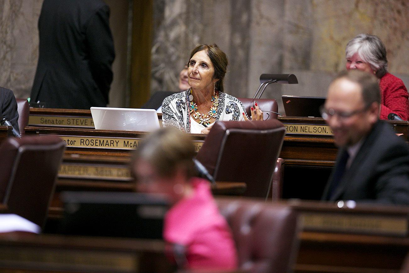 Sen. Rosemary McAuliffe participates in the 2013 second special session of the Washington State Senate. Contributed photo