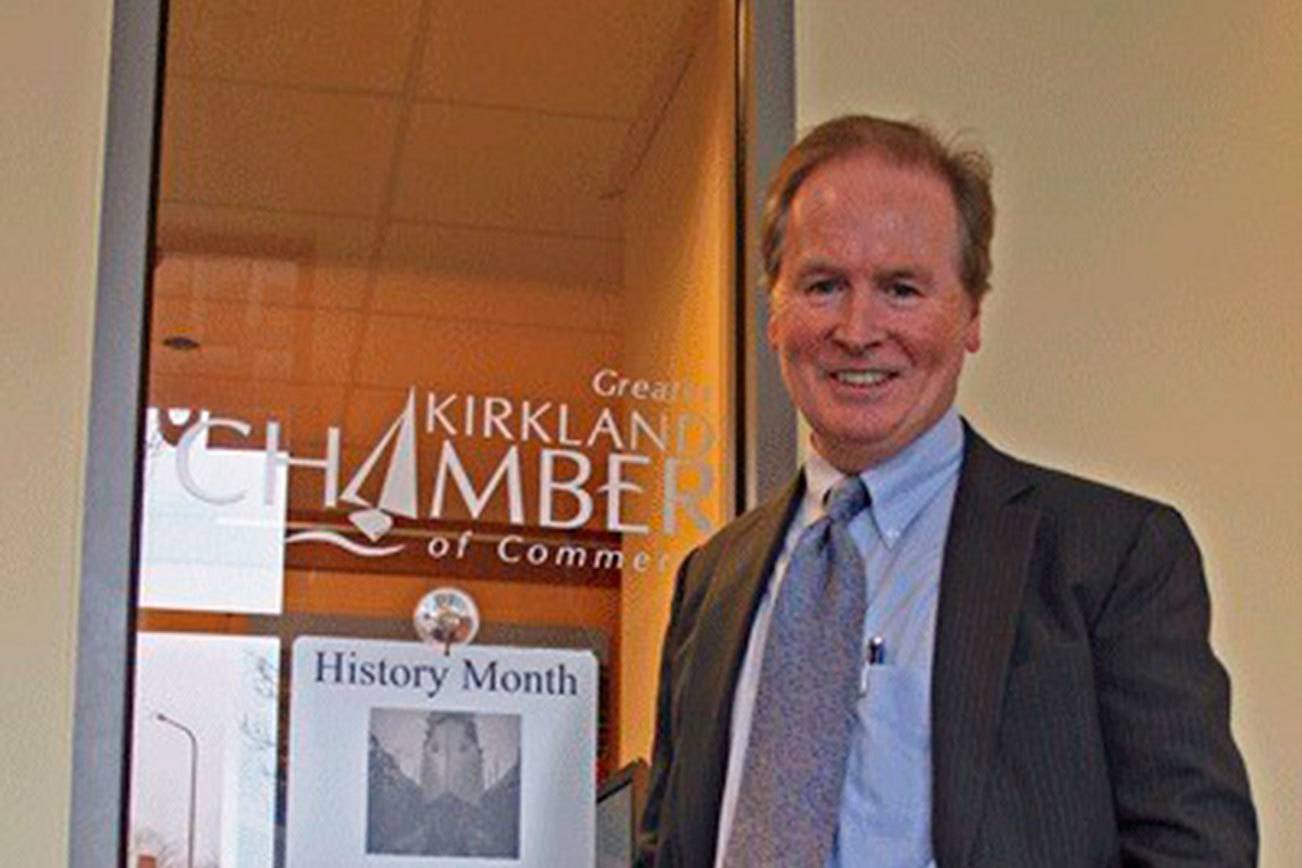 Bruce Wynn steps down as director of the Kirkland Chamber of Commerce