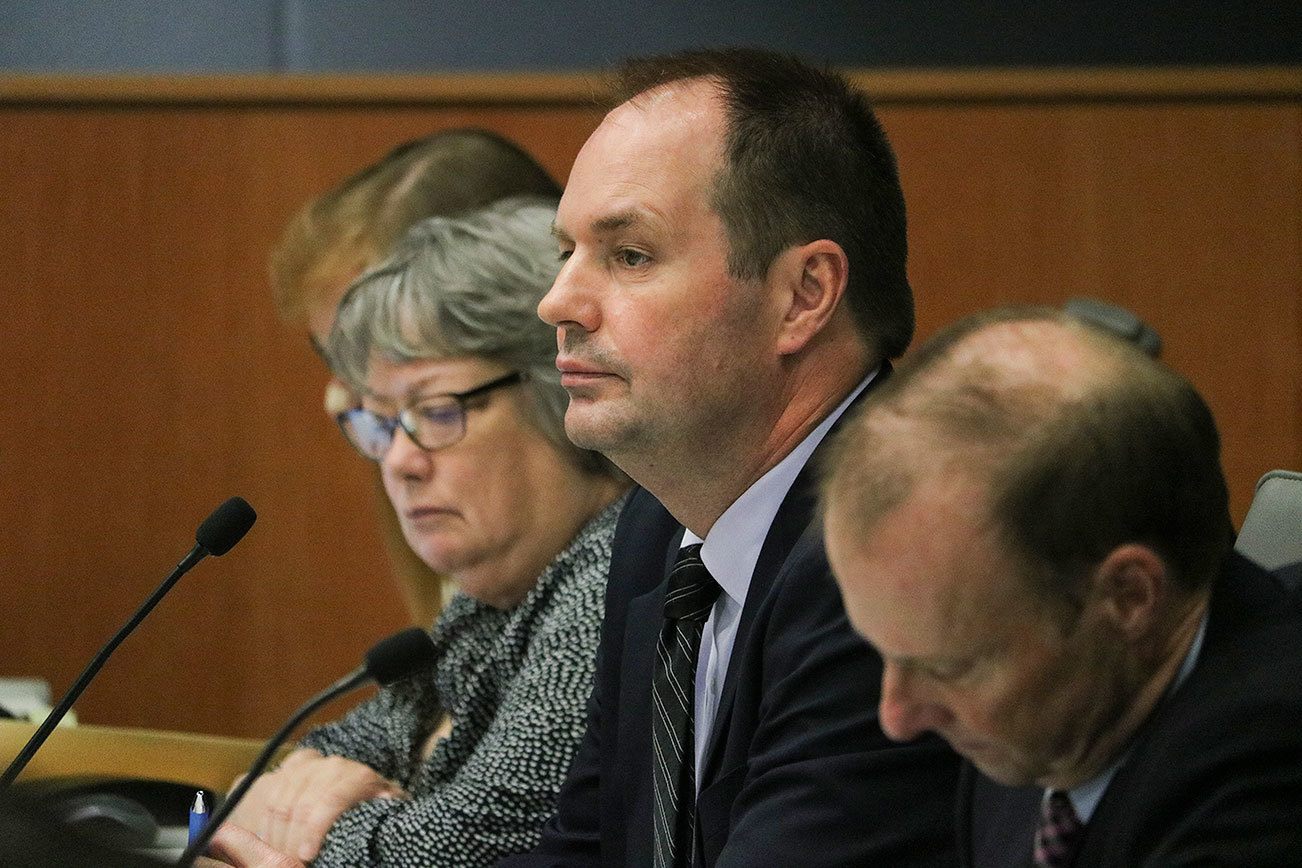 Kirkland City Manager Kurt Triplett attends a city council meeting in November, 2016. Reporter file photo