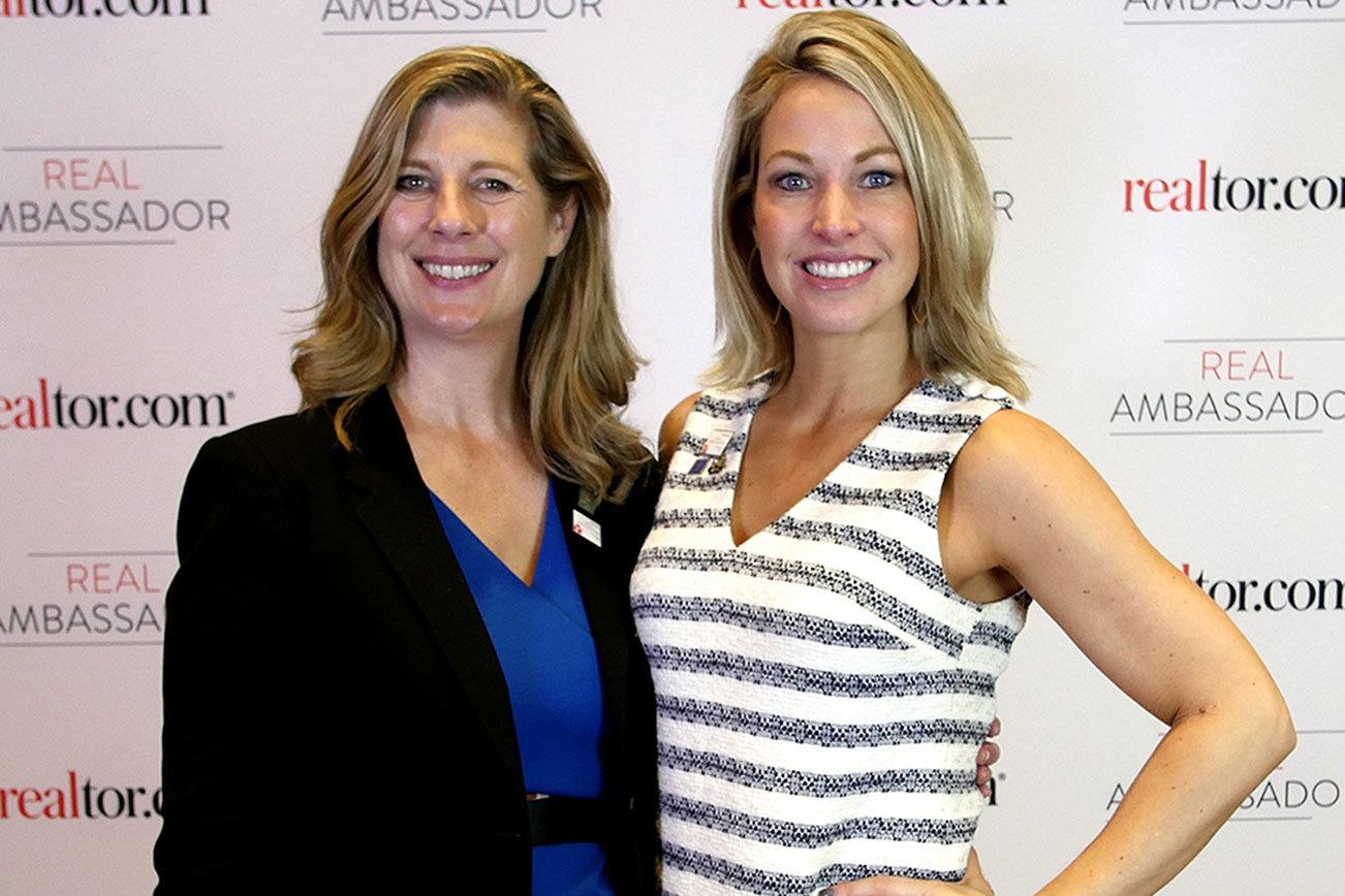 Kirkland resident Georgia Wall, right, was selected as a realtor.com ambassador. Contributed photo