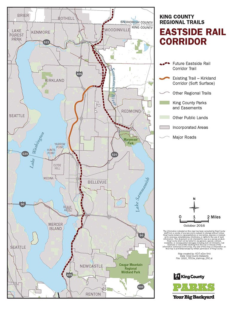 King County Council approved Eastside Rail Corridor master plan