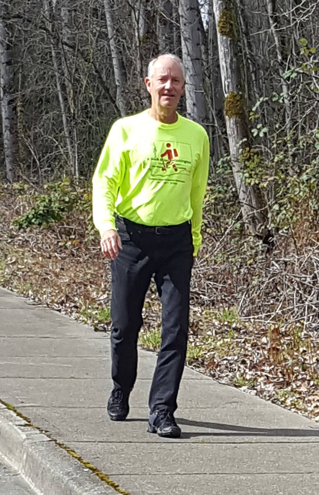 Kirkland resident Don Muggli prepares for his walk across the state to raise awareness about colon cancer and raise funds for the Virginia Mason Cancer Institute. Contributed photo
